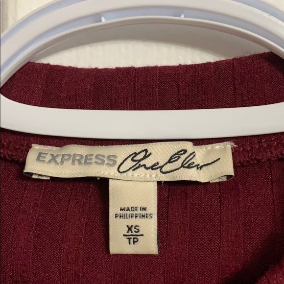 Burgundy Long Sleeve Top - Picture 3 of 3